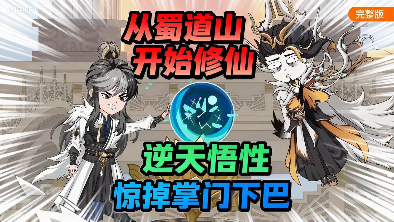 【一口气看完】拥有看一遍就会的逆天悟性是种什么体验？为求长生我拜师蜀山，逆天悟性惊掉掌门下巴。#夜一漫谈 #从蜀道山开始修仙