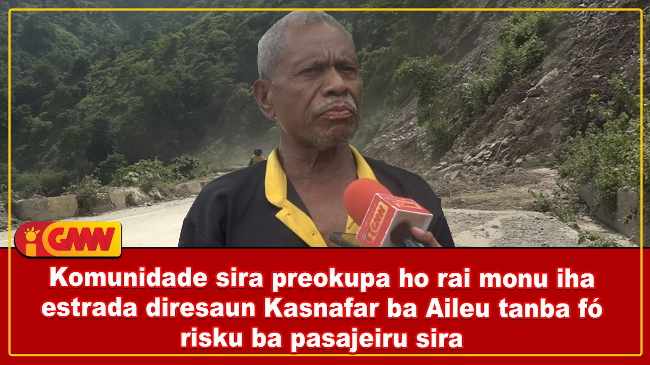 Местные жители обеспокоены возможными оползнями на дороге из Каснафара в Айлеу.
