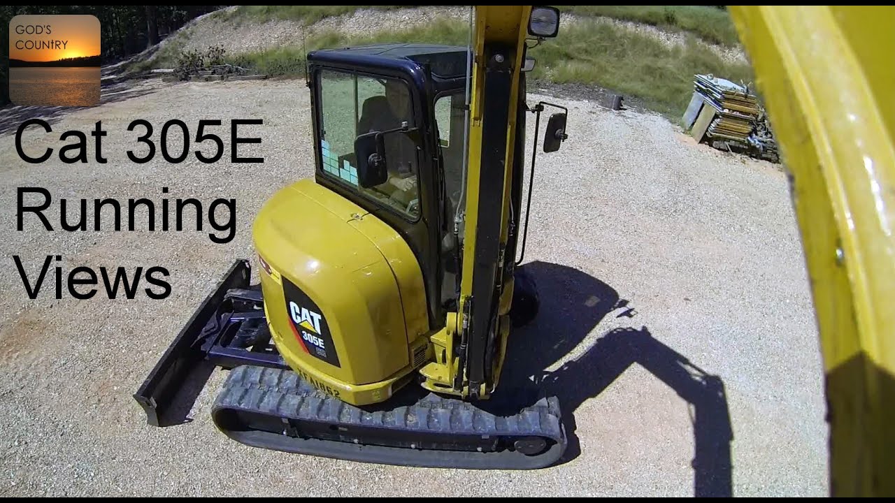 Cat 305E Excavator - Interesting Running Views