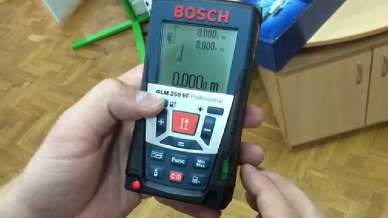 РоботунОбзор: лазерный дальномер Bosch GLM 250 VF