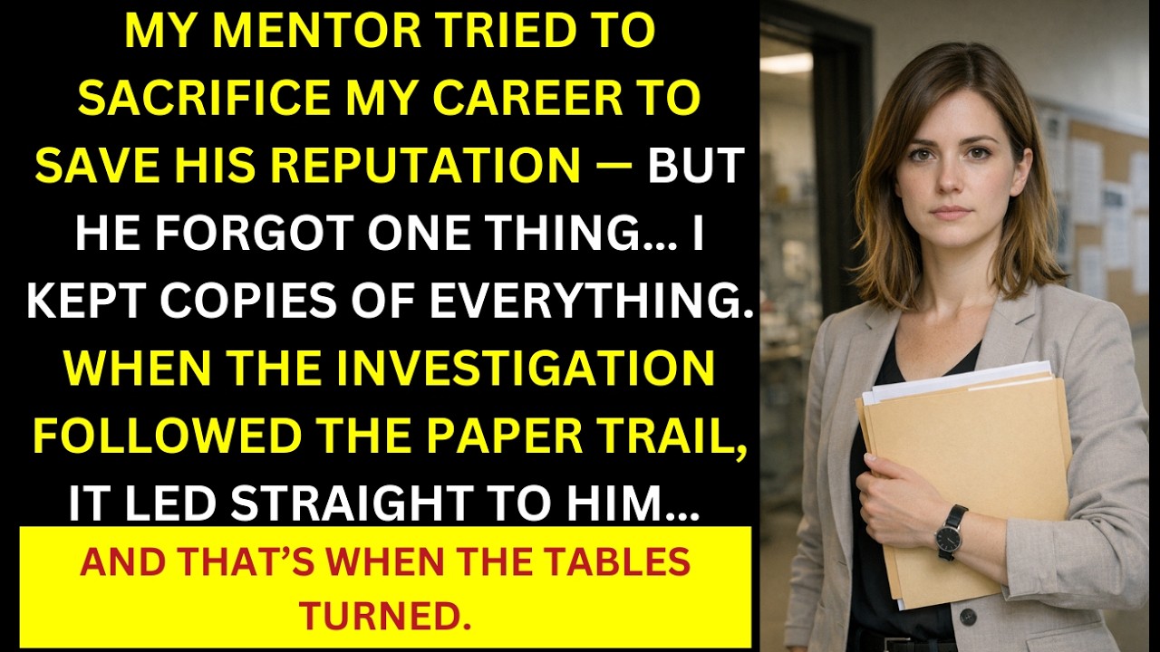My Mentor Planned to Sacrifice Me to Save a Reputation — The Paper Trail I Found Gave Me a Way Out