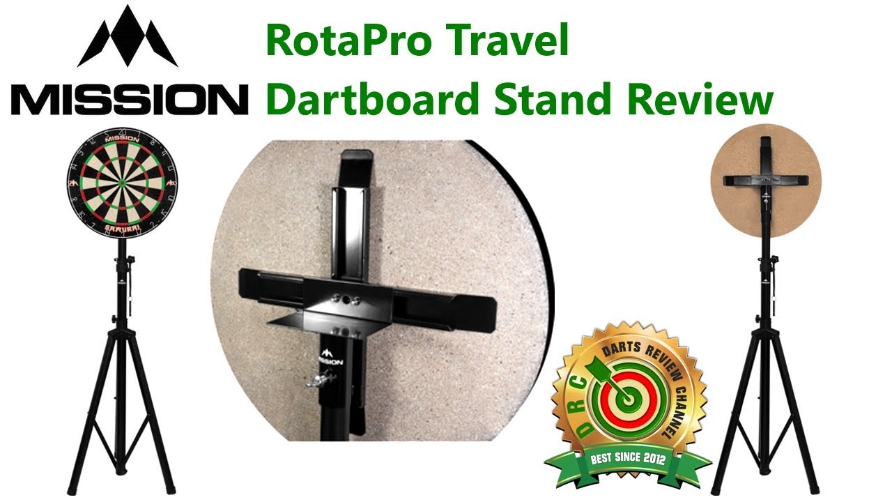 Обзор стойки для дартса Mission RotaPro Travel