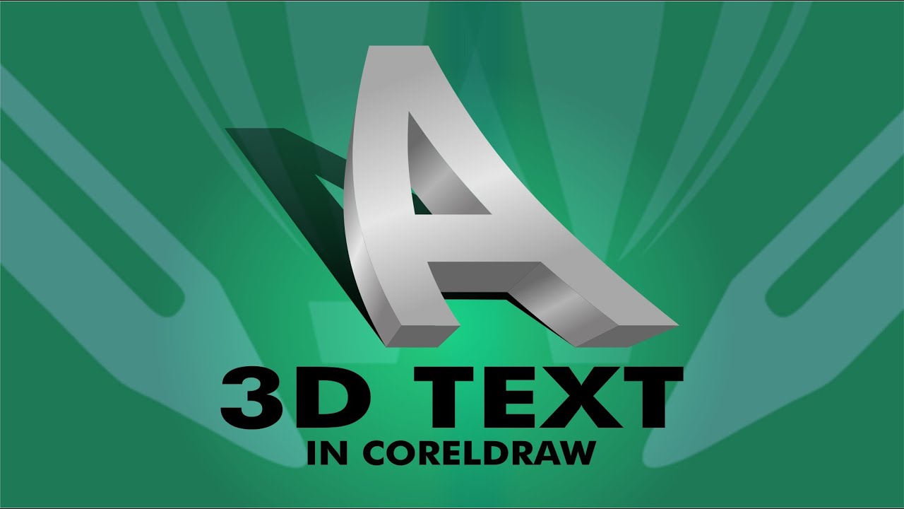 Easiest way to create awesome 3d text in CorelDraw 2023