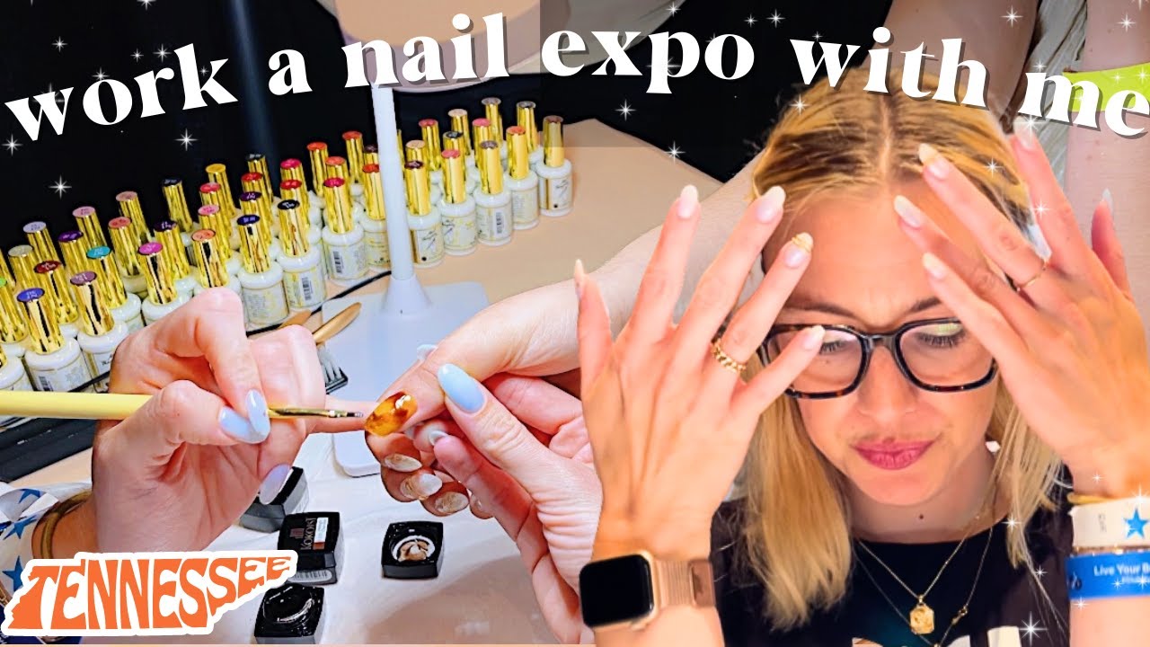 работа на выставке ногтей //Nail Tech Event of the Smokies! (и демонстрация мастер-класса по чере...