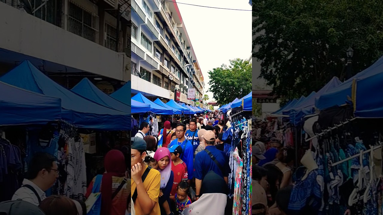 Meriah jualan Pasar Pagi Ahad di Gaya Street, Kota Kinabalu! 