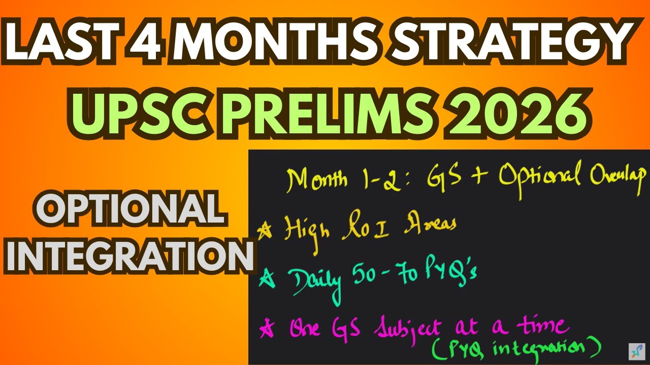 LAST 4 MONTHS STRATEGY UPSC PRELIMS 2026 with Optional Integration by Riddhi Sharma 
