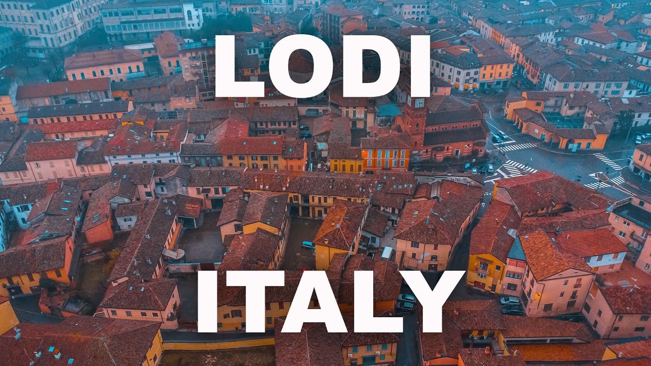 Lodi, Lombardy, Italy Aerial view 🇮🇹 [4k] Italy Skyline