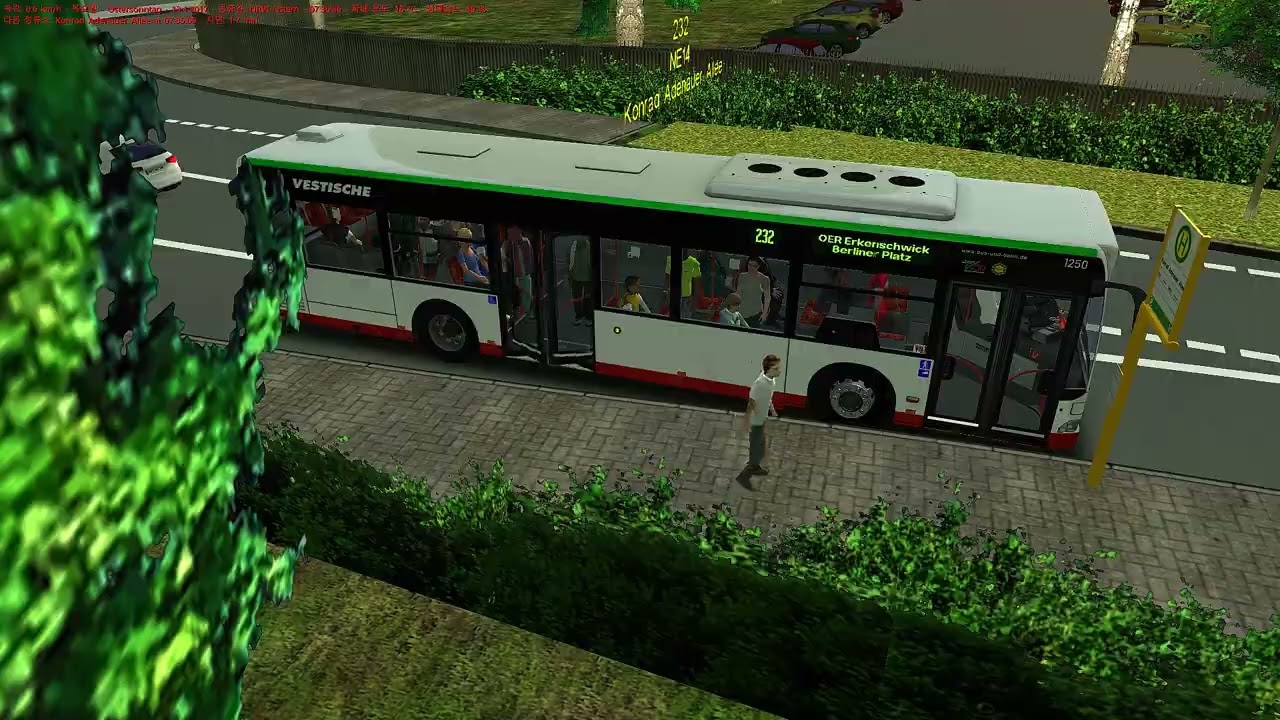 [PC] OMSI 2 Ruhrgebiet DLC Map (Gladbeck) 232번 (MB O530 OM906HLA ZF E2)