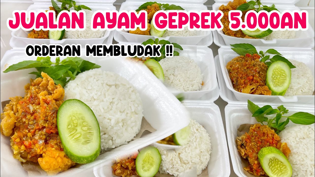 JUALAN DI RUMAH TAPI YANG PESEN SAMPE ANTRI2 !! IDE JUALAN AYAM GEPREK EKONOMIS 5.000AN 😱