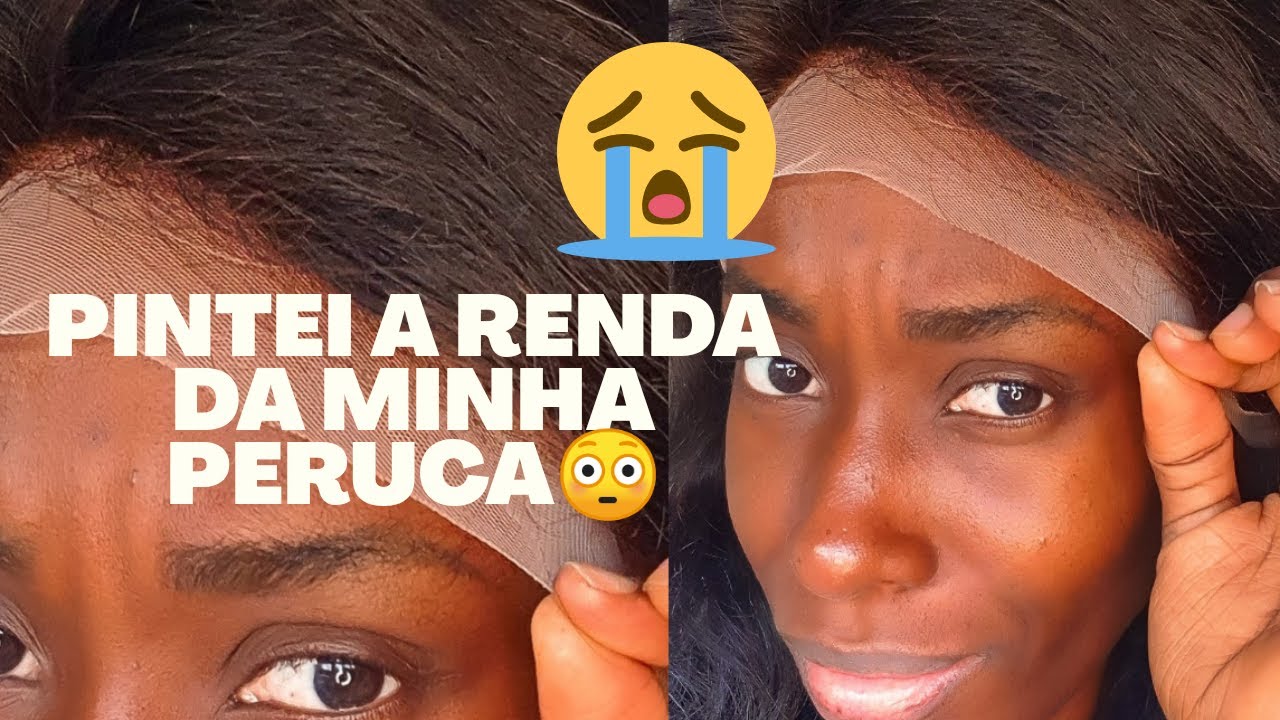 COMO PINTAR A RENDA DA PERUCA |Comment DECOLORER lace frontal| HOW to DISCOLOR lace f | Fábia caroll