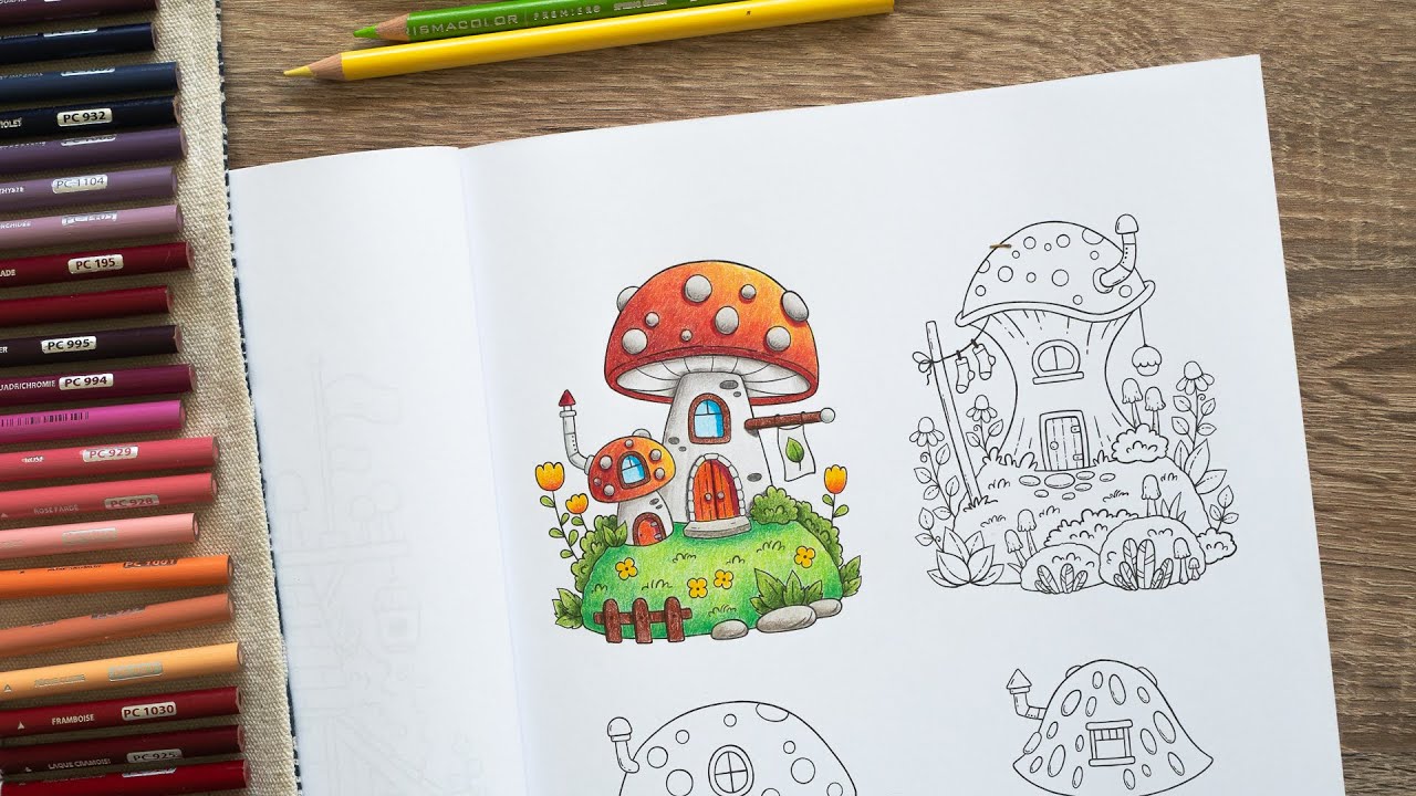 Color Along | Little Worlds | Prismacolor | Full Process