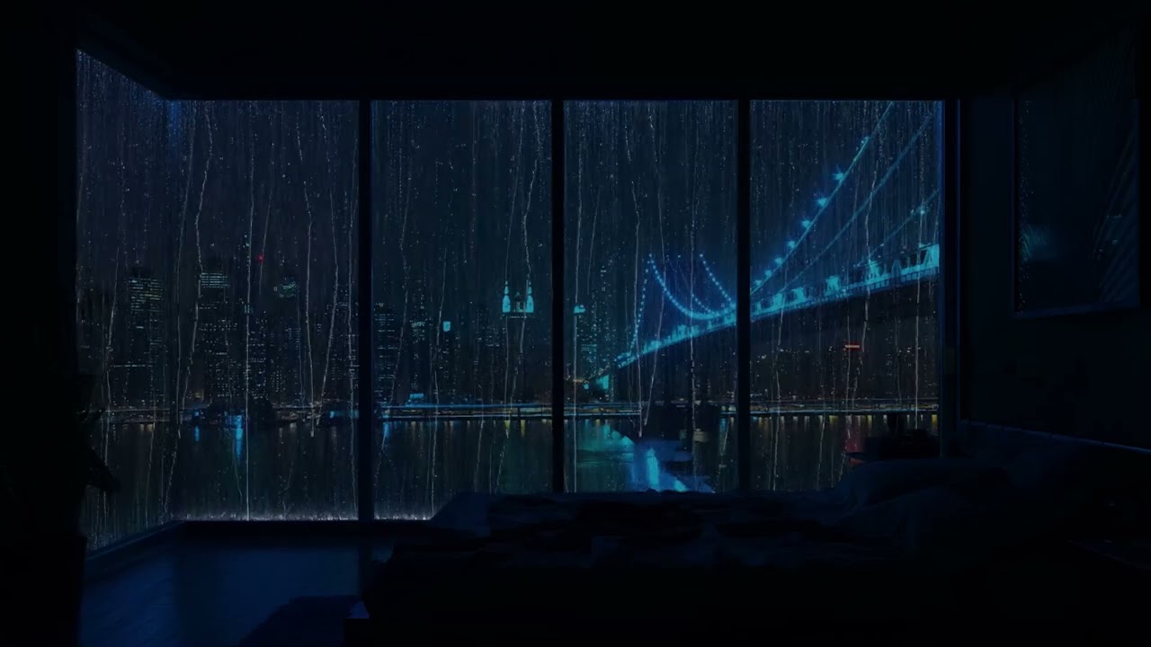 Rainy Urban Night 🌧️ Deep Sleep Sounds | Healing Rain for Insomnia & Relaxation