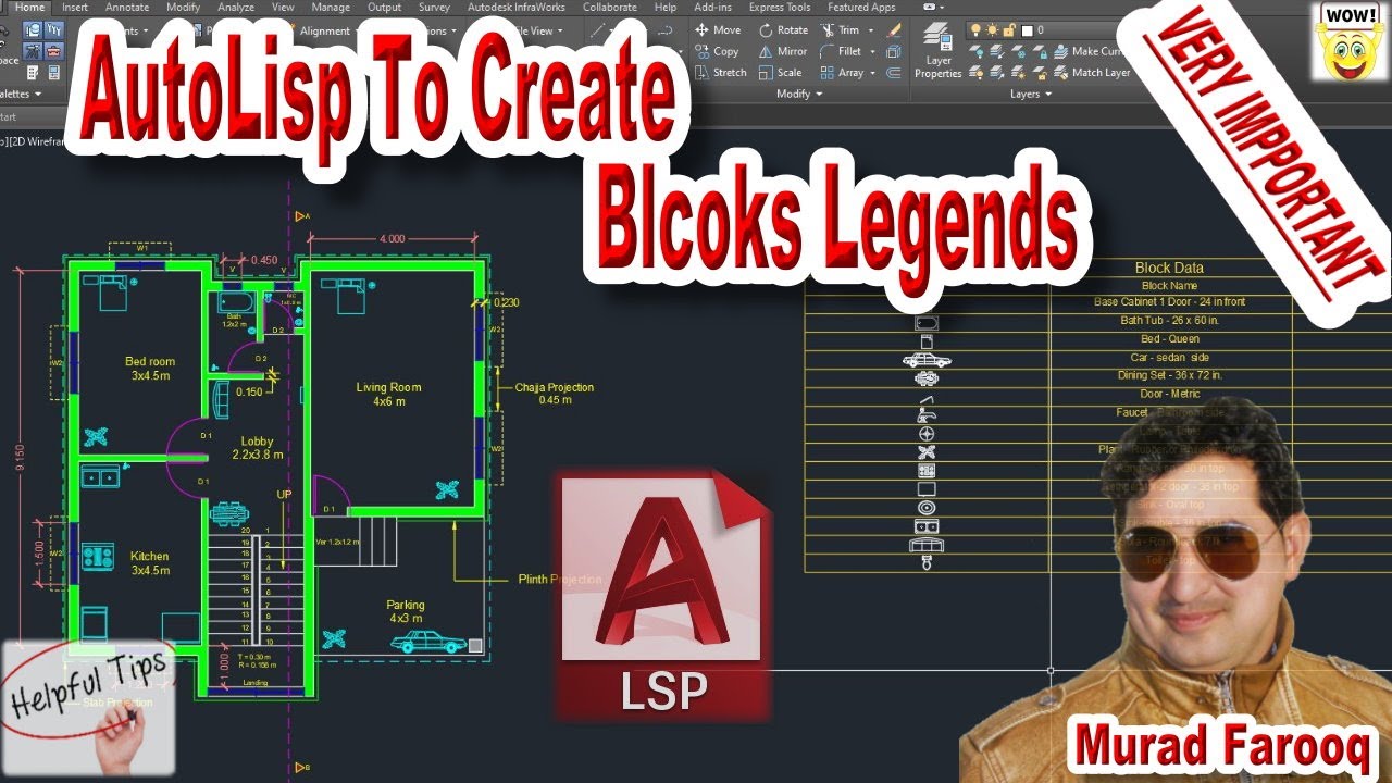 Как создать таблицу легенд блоков в AutoCAD и AutoCAD Civil 3d с помощью Auto Lisp.