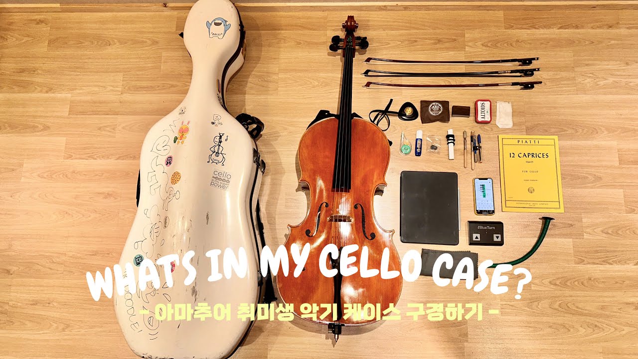 What’s in my CELLO case? | 아마추어 취미생 첼로 케이스랑 악기 구경하세요 😎