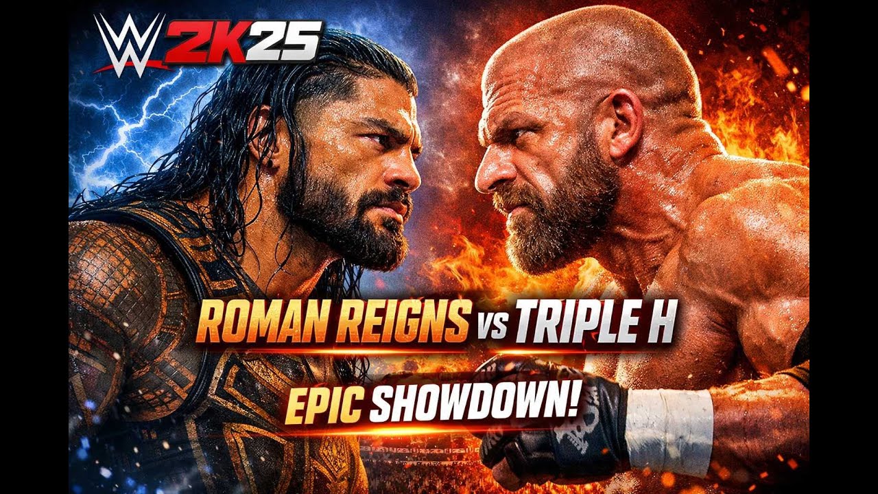 Roman Reigns vs Triple H 🔥 | WWE 2K25 Epic One on One Match | Full Gameplay