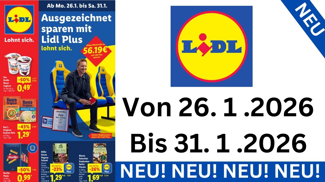 LIDL Prospekte Angebote Werbung Gültig ab 26.1.2026 BIS 31.1.2026