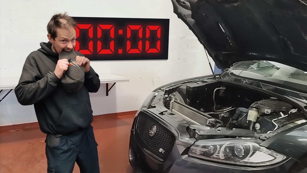 Восстановление поврежденного двигателя V8 на время.