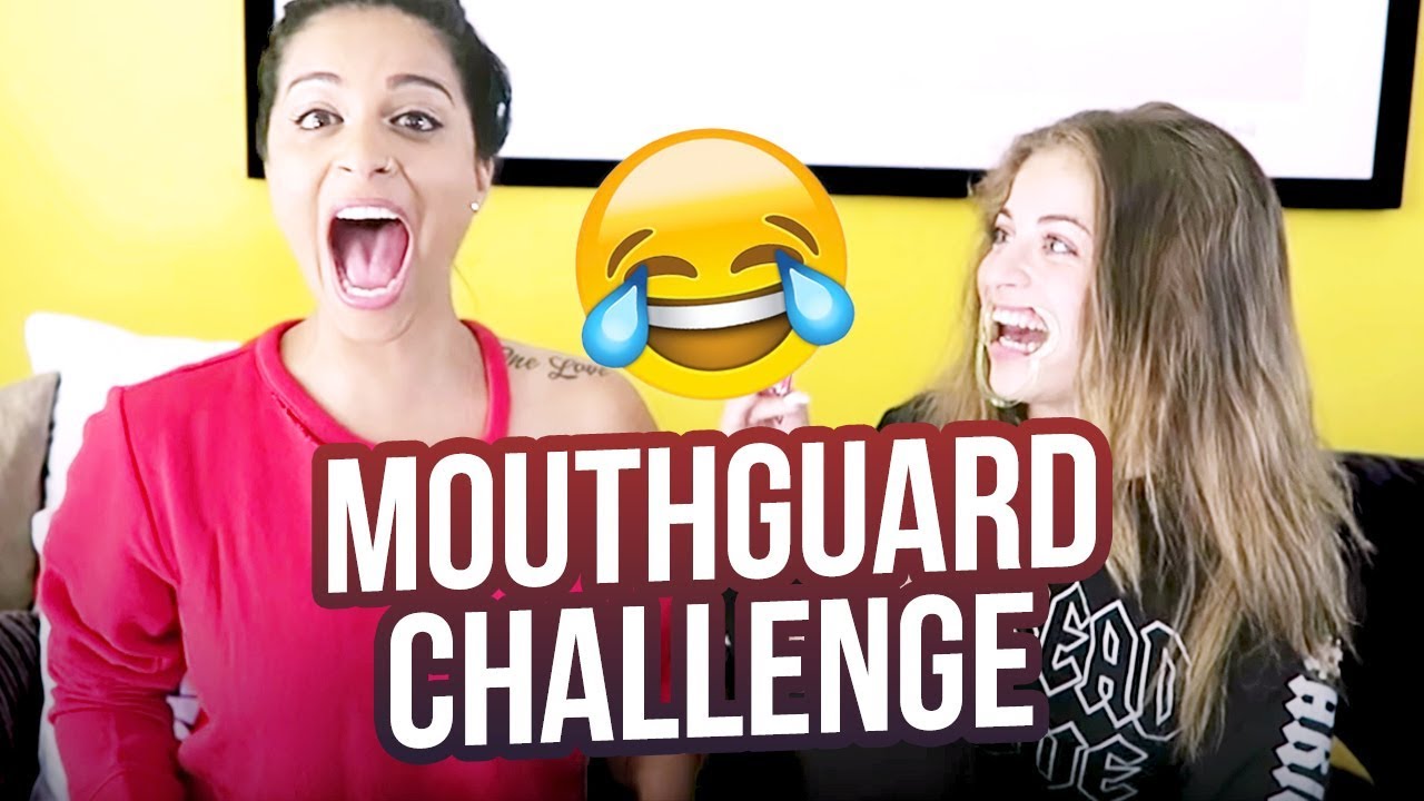MOUTHGUARD CHALLENGE!!! with LILLY SINGH