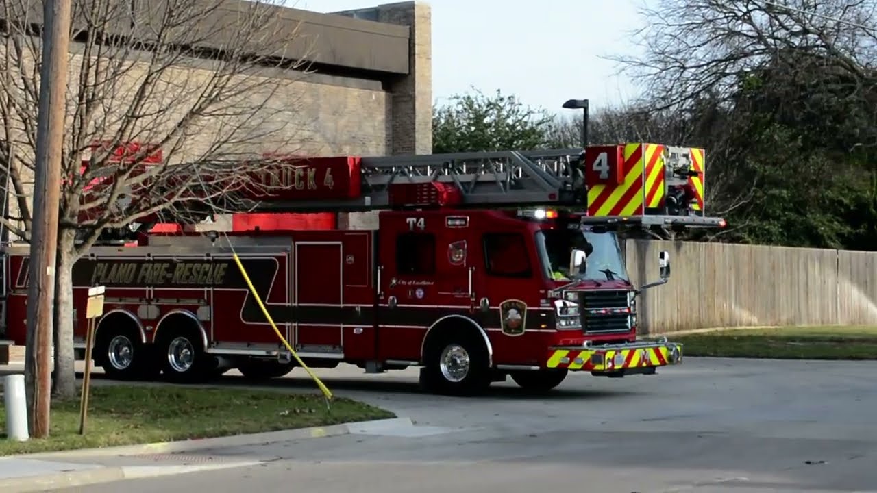 (Plano Fire-Rescue) Truck 4 responding