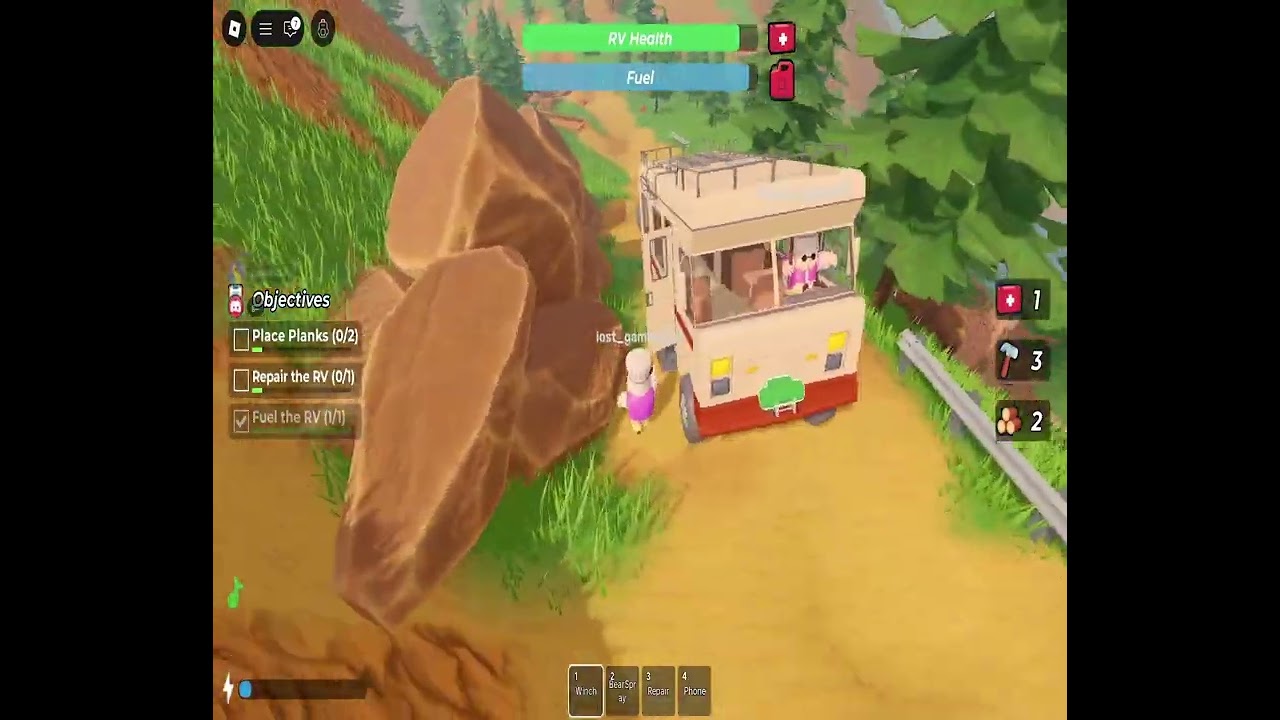 Playing RV chaos on roblox with My friend