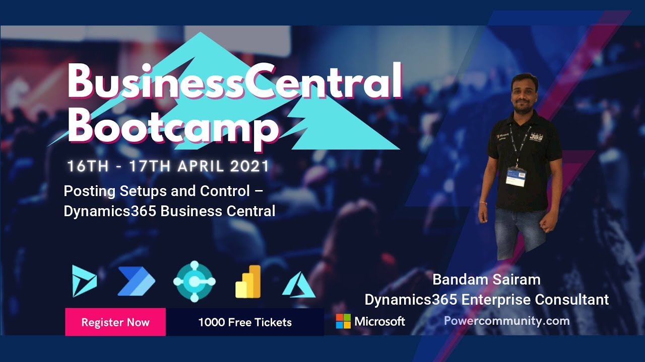Posting Setups and Financial Controlling for Dynamics365 Business Central - Dynamics 365 Bootcamp
