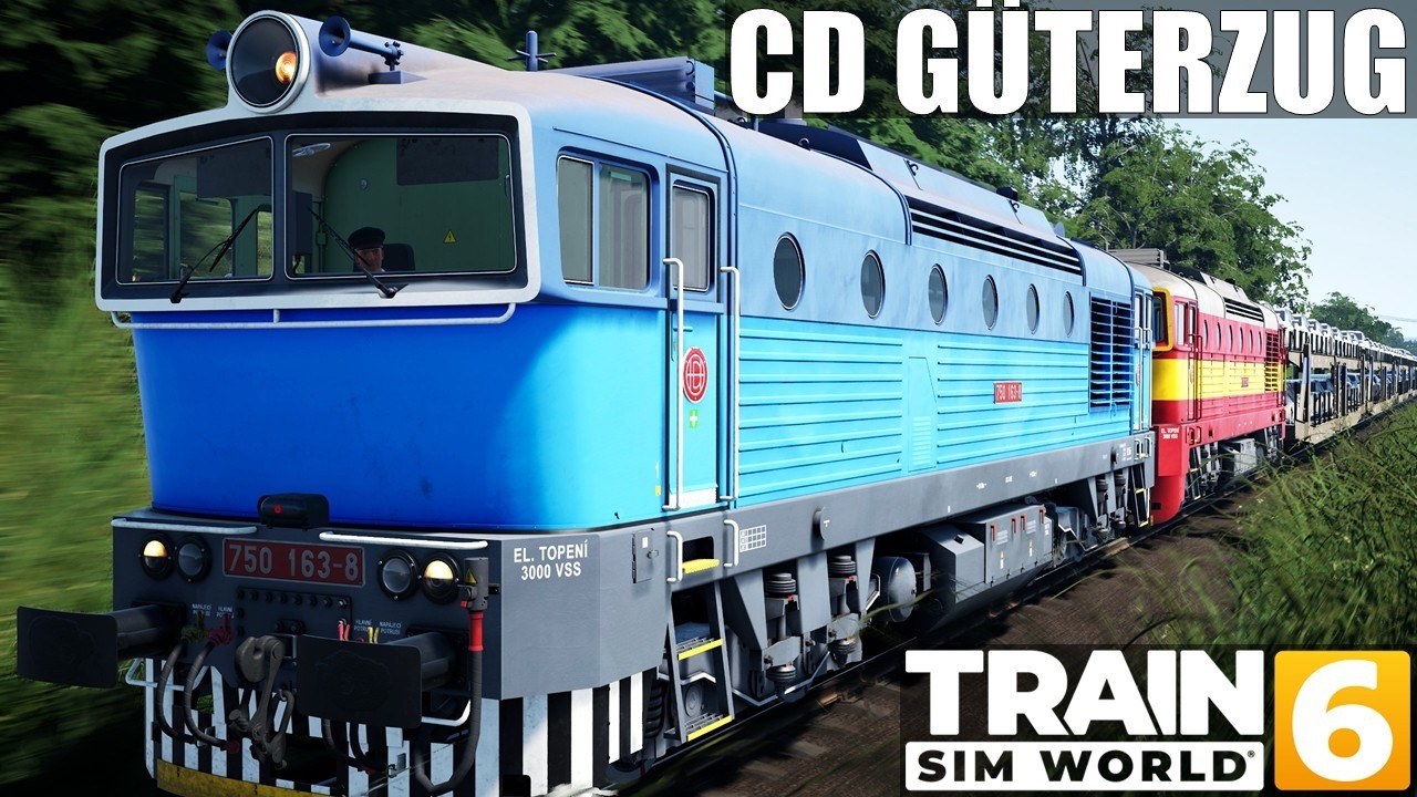TSW6 | CLASS 750 | Güterzug nach Liberec | phantastische Landschaft & unnötige Notbremsung | F280