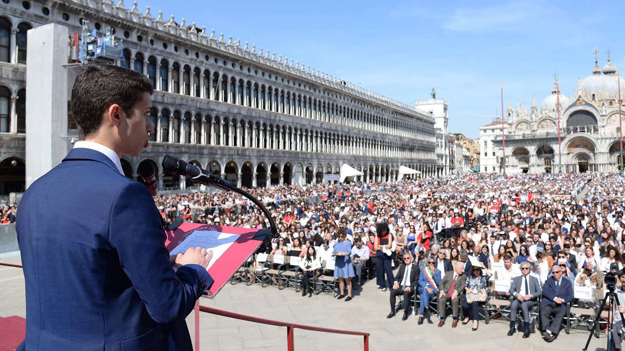 Valedictorian Speech Leonardo Sanelli at Ca' Foscari University of Venice