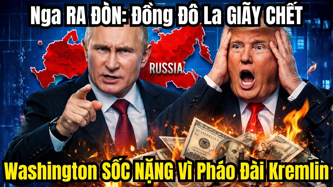 Nga RA ĐÒN: Đồng Đô La GIÃY CHẾT – Washington SỐC NẶNG Vì “Pháo Đài” Kremlin