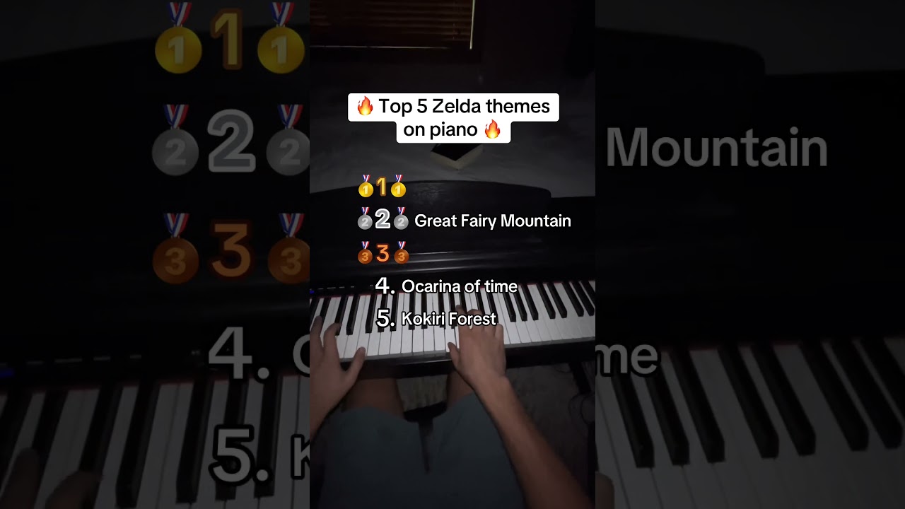 Top 5 Zelda songs on piano 
