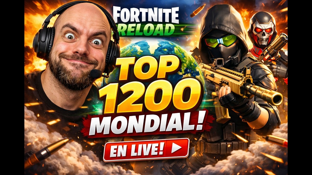 🔥 ROAD TO TOP 1000 MONDIAL ! LIVE FORTNITE RELOAD