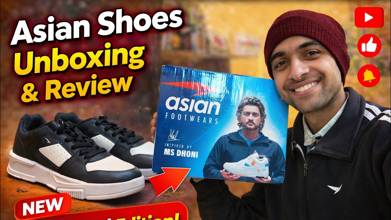 👟 Asian Shoes Unboxing & Review | MS Dhoni Edition | Honest Review 🔥