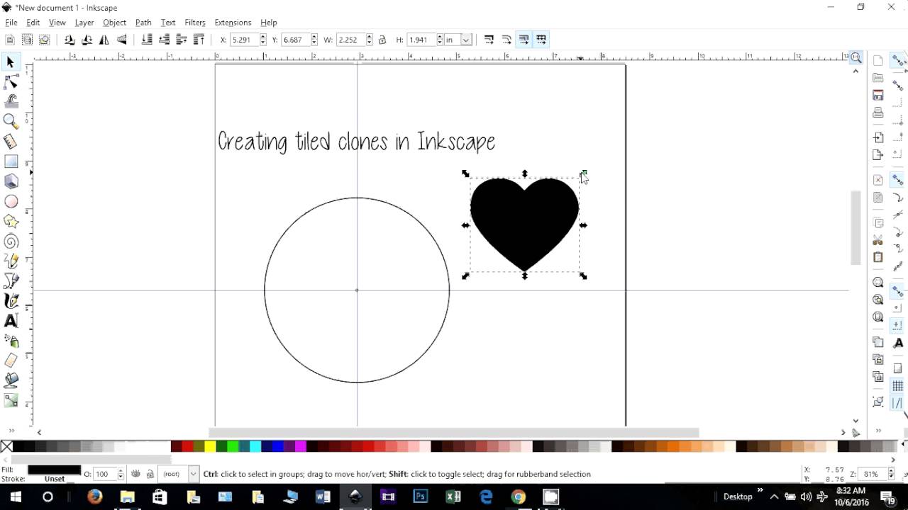 tiled clones in Inkscape