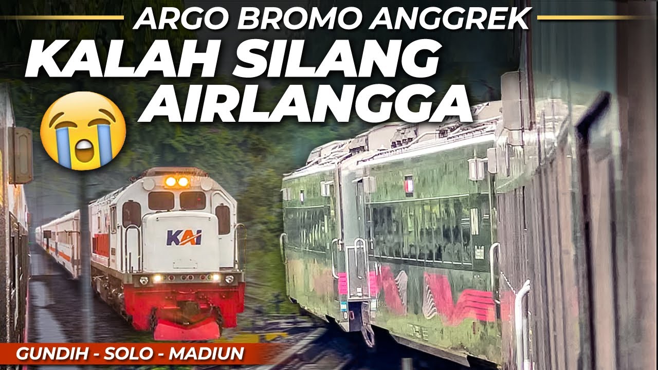 ANGGREK 3X KALAH SILANG 😭 MEMUTAR JALUR SELATAN TERLAMBAT 2 JAM !! Trip KA Argo Bromo Anggrek