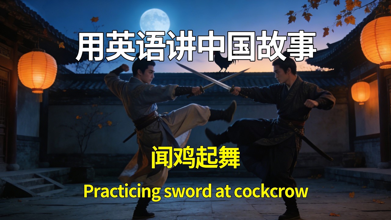《闻鸡起舞》用英语讲中国故事 ｜母语法自然形成英语耳，听说读能力全提升 #英语听力 #英语演讲 #英语启蒙 #英语 #听故事学英语