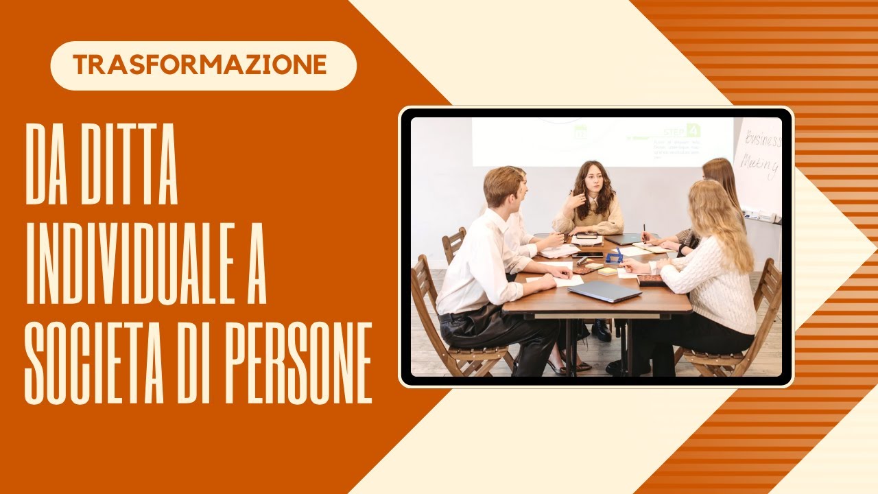 Trasformazione da ditta individuale a societ&agrave; di persone (SNC o SAS): il conferimento d'azienda...