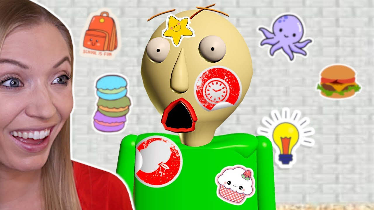 Балди НЕНАВИДИТ наклейки! | Baldi's Basics Plus