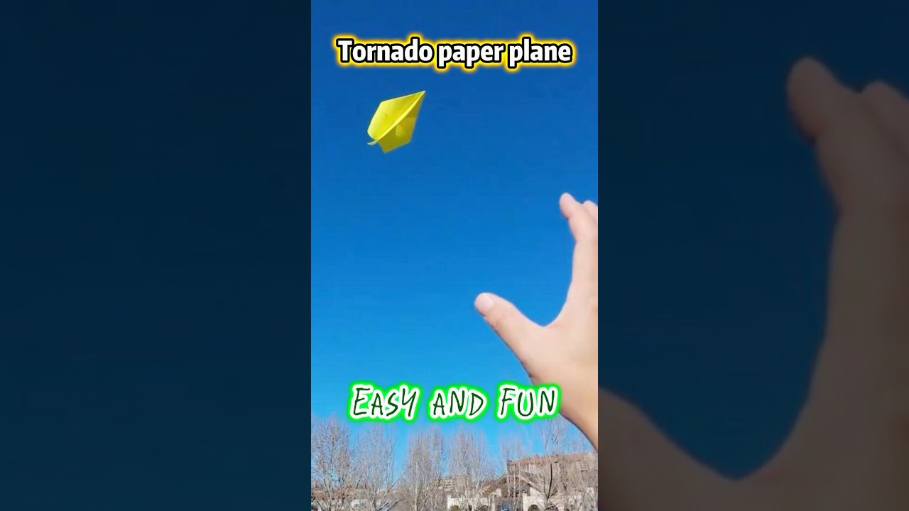 Cyclone charge tornado paper plane! !How to make the most fun paper plane?#kindergarten #handmade