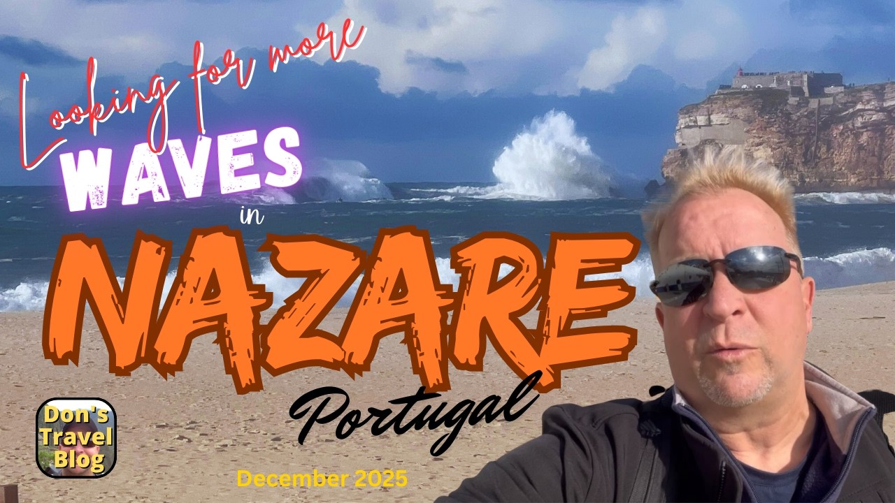 Looking for More Waves in Nazare. #portugal #travel #travelblogger #waves