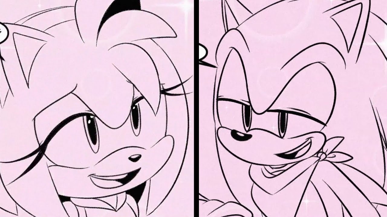 SonAmy Comic Dub — Флирт? (3-4) от @SherryDoodlez