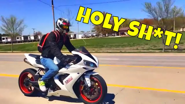 Yamaha R1 First Ride | First Time On A Liter Bike | Kid Highsides