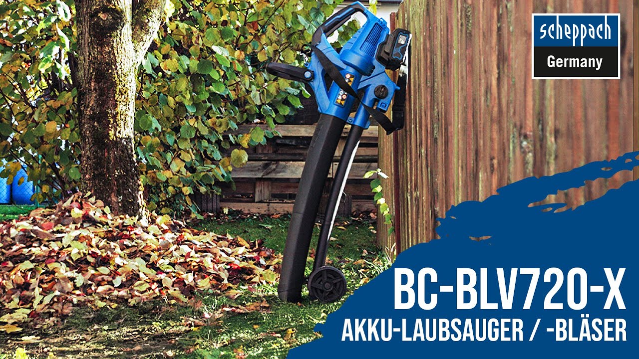 WOW! Der Scheppach 4in1 Akku-Laubbl&auml;ser / -sauger BC-BLV720-X macht Gartenpflege zum Kinderspiel!