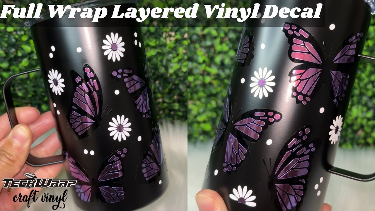 How to Customize a Cup with a Full Wrap Vinyl Decal | Teck Wrap Vinyl