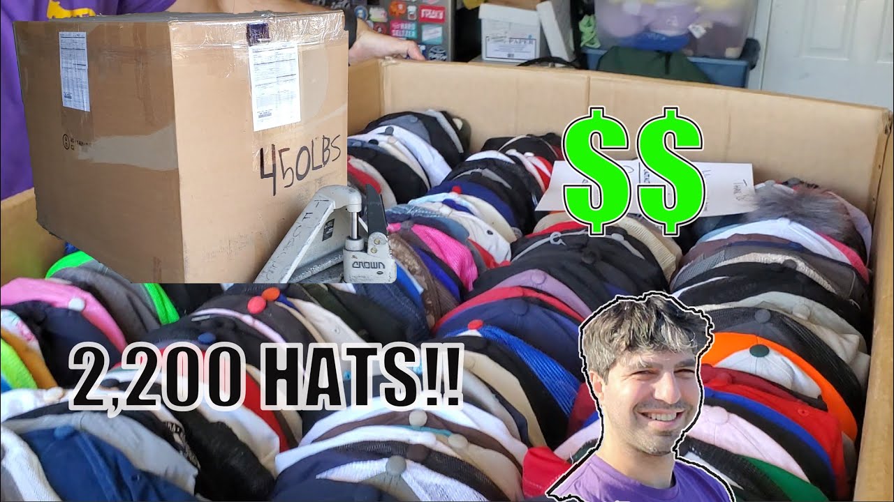 I Bought 2 Thousand Hats To Resell On Ebay! (450 Lbs!)