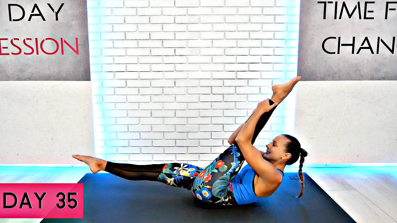 30 MINUTE EASY PILATES  // restorative workout | 100 DAY OBSESSION Day 35