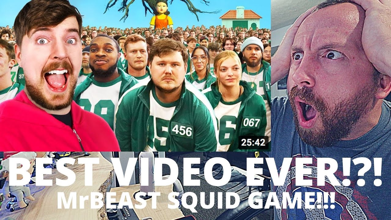 ЭТО БЕЗУМИЕ! MrBeast: игра про кальмаров за 456 000 долларов в реальной жизни! (ПЕРВАЯ РЕАКЦИЯ!)