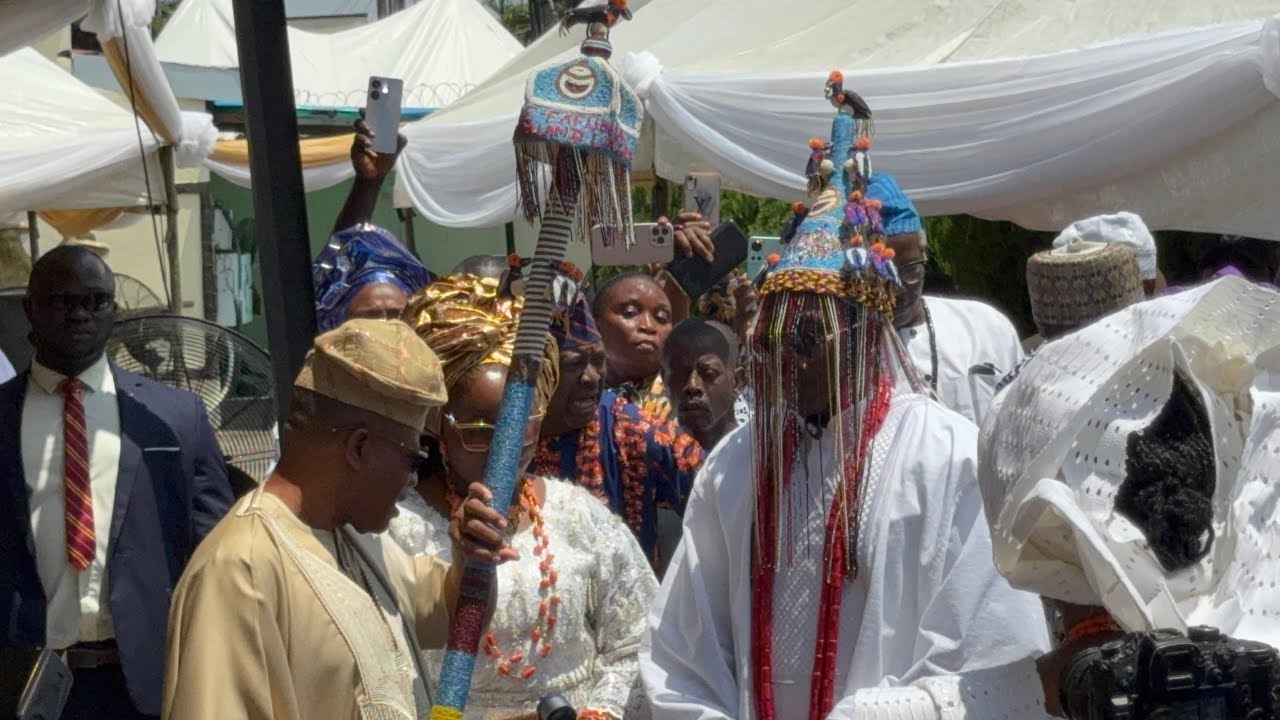 PRESENTATION OF STAFF OF OFFICE TO THE NEW OBA ONIKOYI OF IKOYI IN LAGOS