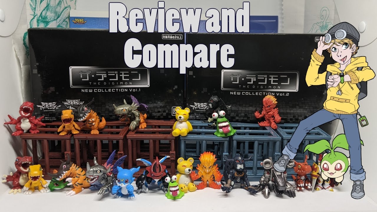 Распаковка фигурок из новой коллекции Digimon.