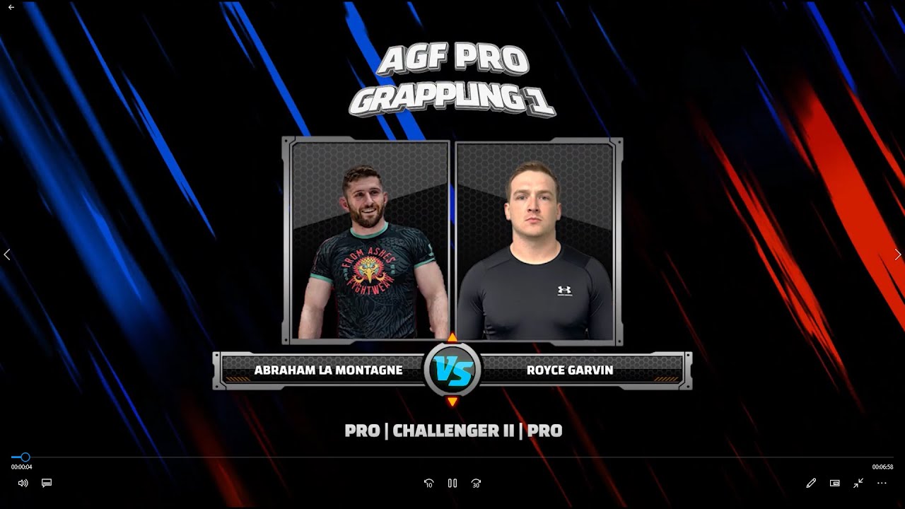 Abraham La Montagne Vs Royce Garvin - AGF PRO 1