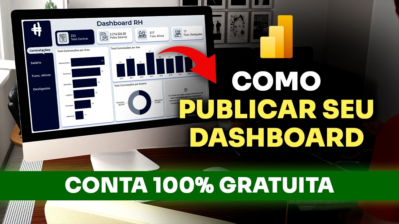 Como Criar Conta Gratuita e Publicar o seu Dashboard no Power BI [ATUALIZADO]