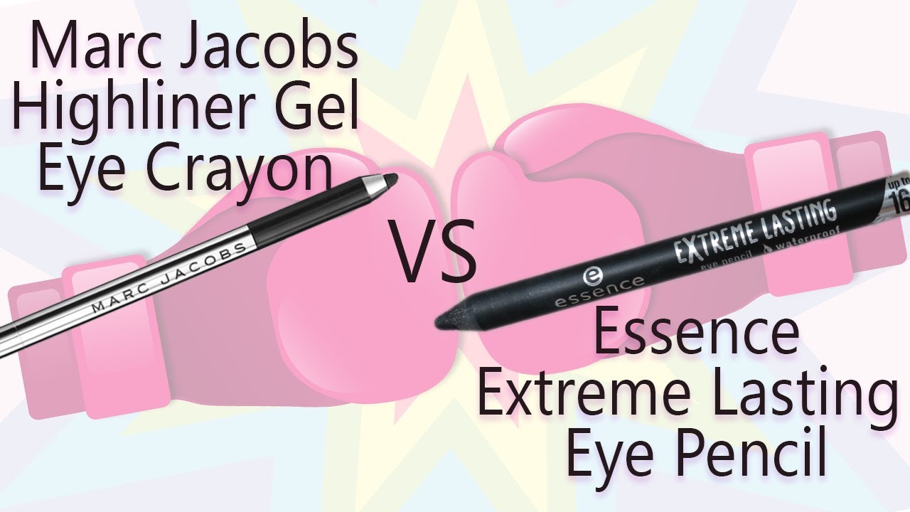 Essence Extreme Lasting Eye Pencil vs Marc Jacobs Highliner Gel Eye Crayon - Which one is better?!